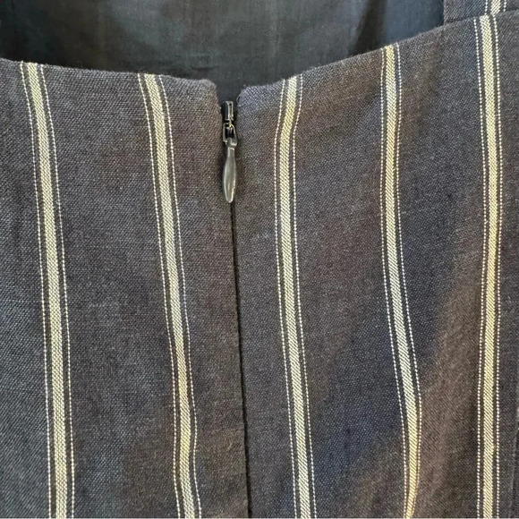 Rachel Roy Linen and Cotton Wide Leg Striped Jumpsuit Women’s size 4 - Picture 7 of 14